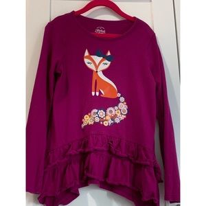 3/$10 Faded Glory Fox print tunic